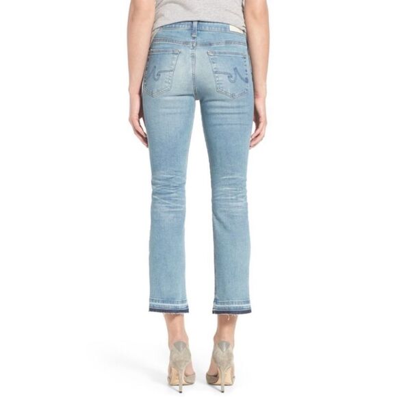 Ag Adriano Goldschmied Jodi Crop High Rise Slim Fit Jeans w/ Released Hem Sz 26 - Picture 2 of 11